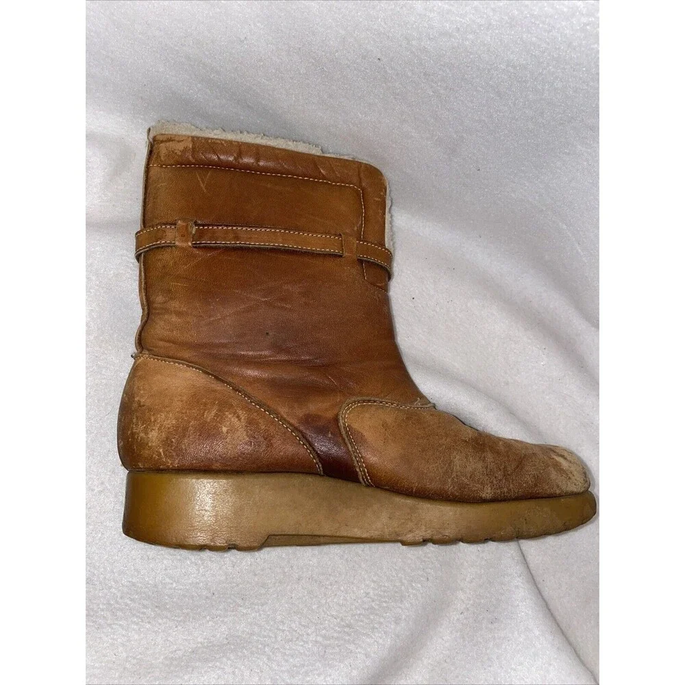Dexter Dex Vintage Leather 70 Snow Boots Winter Lined Heel Lagen Gorp 8.5 M USA